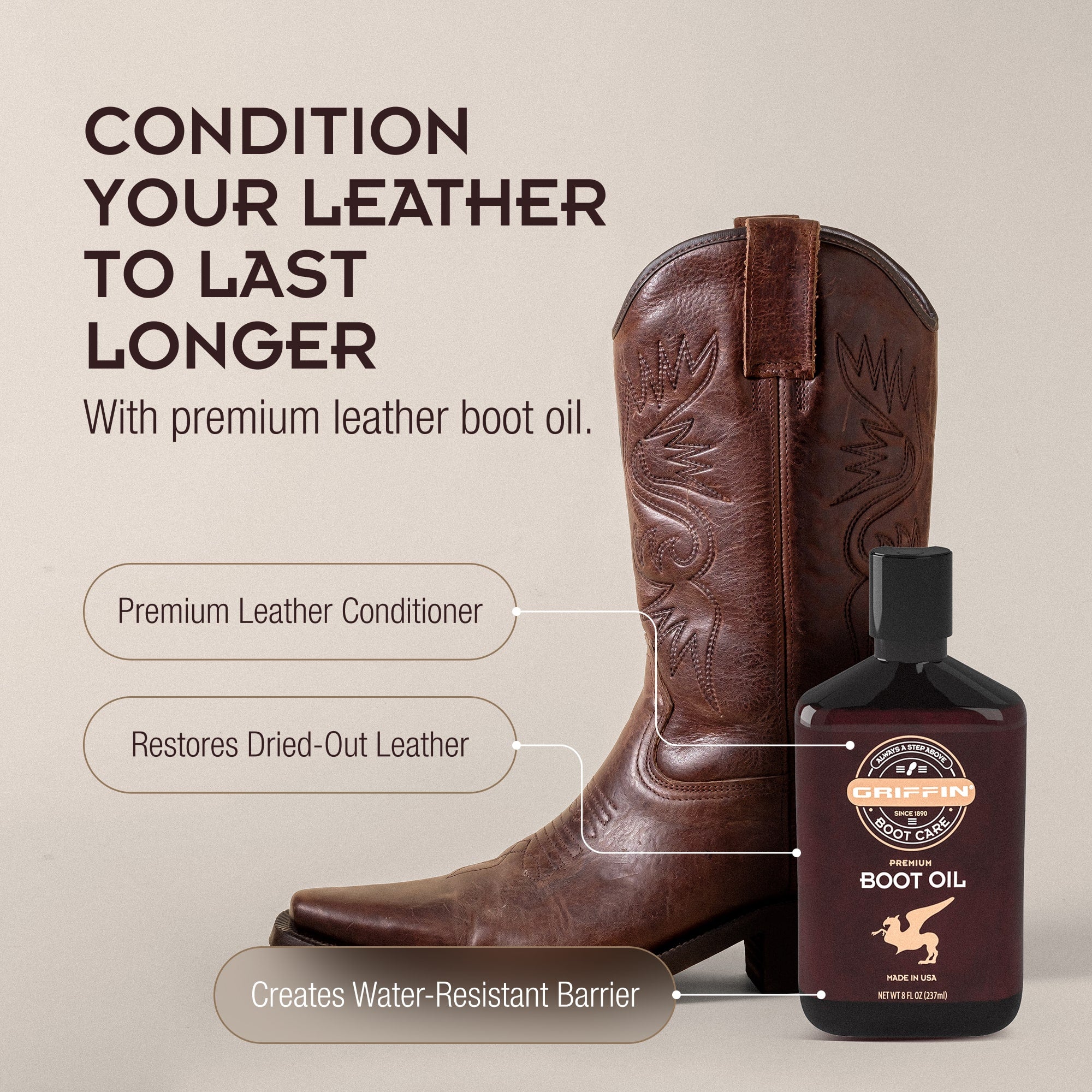 Griffin Boot Care Work Boot Oil