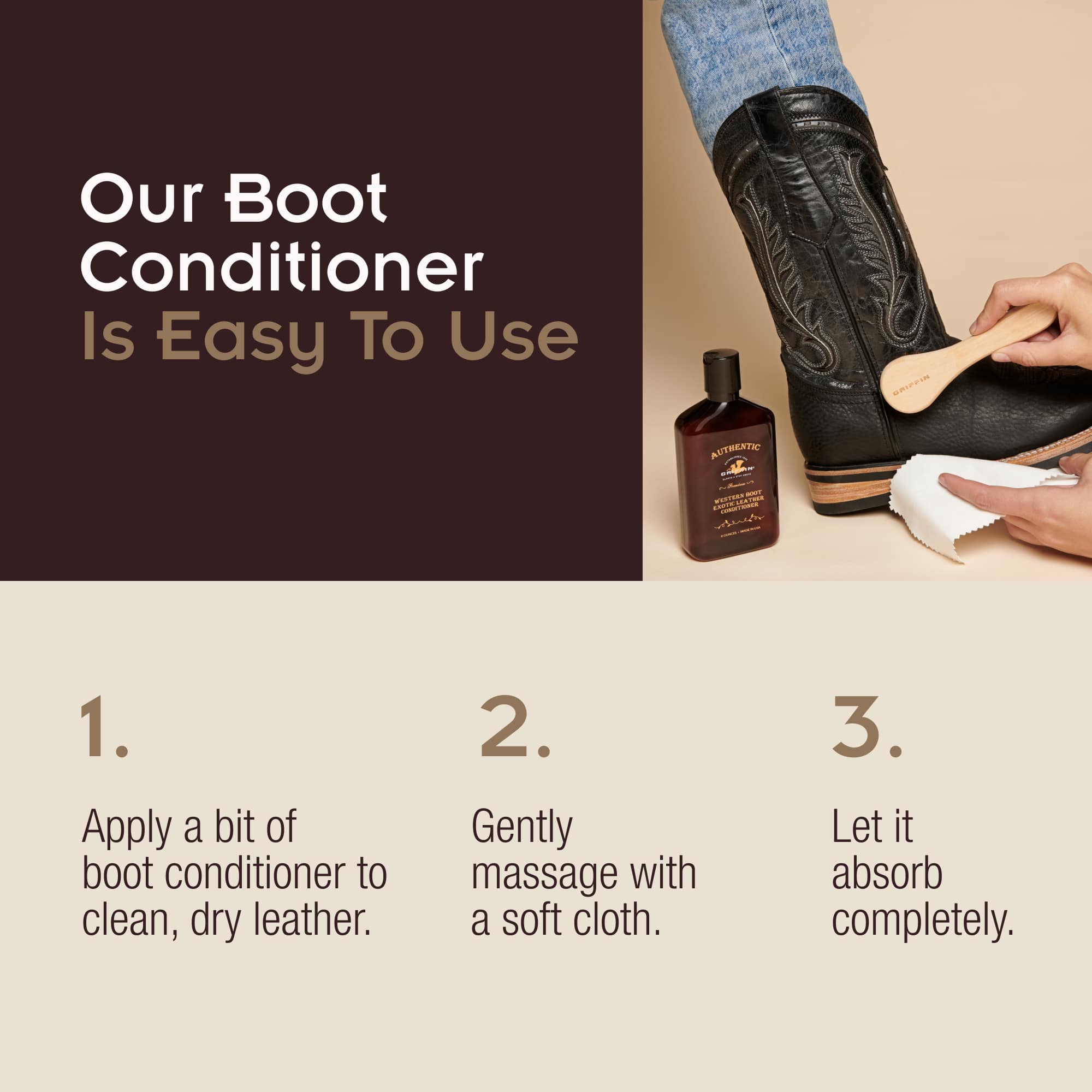 Griffin Boot Care Exotic Leather Conditioner