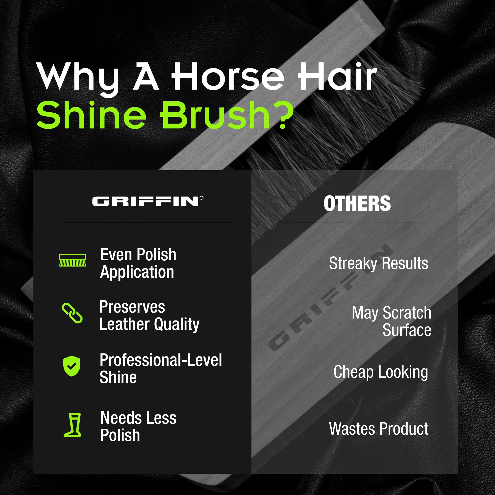 Horsehair Shoe Brush