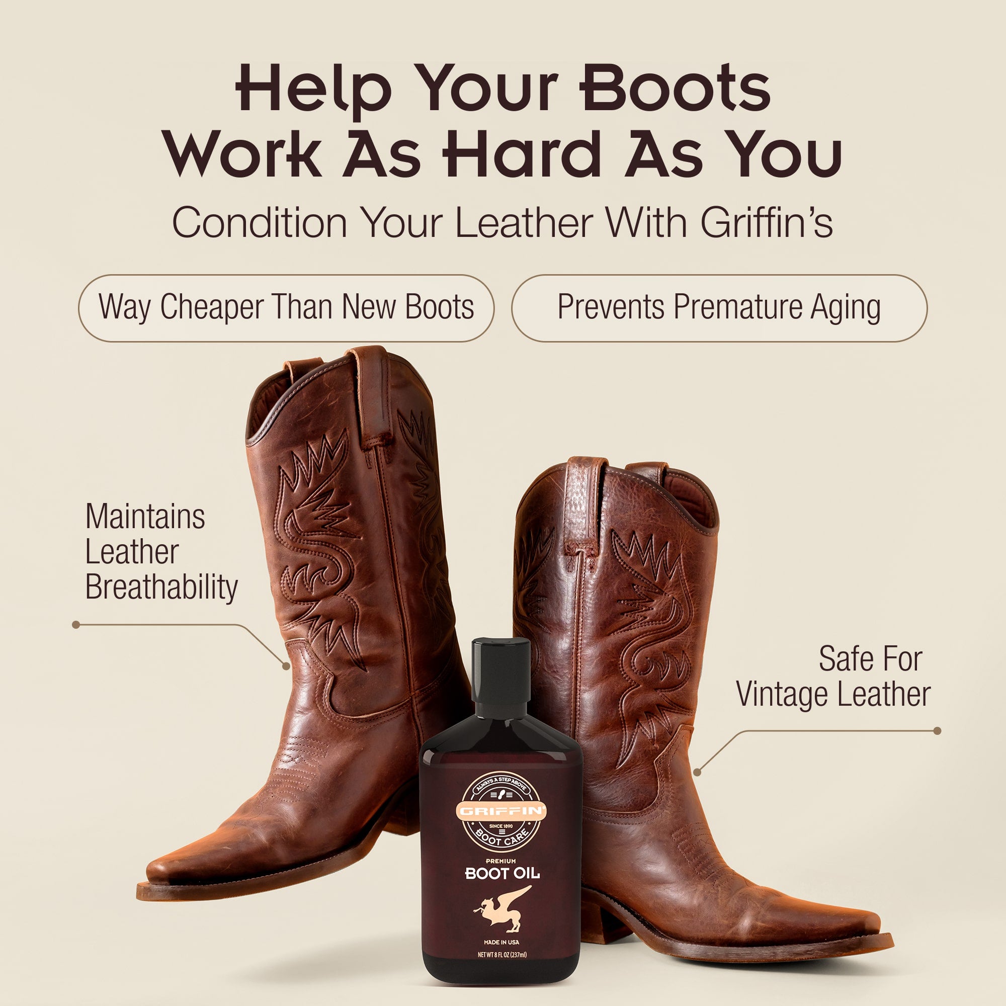 Griffin Boot Care Work Boot Oil
