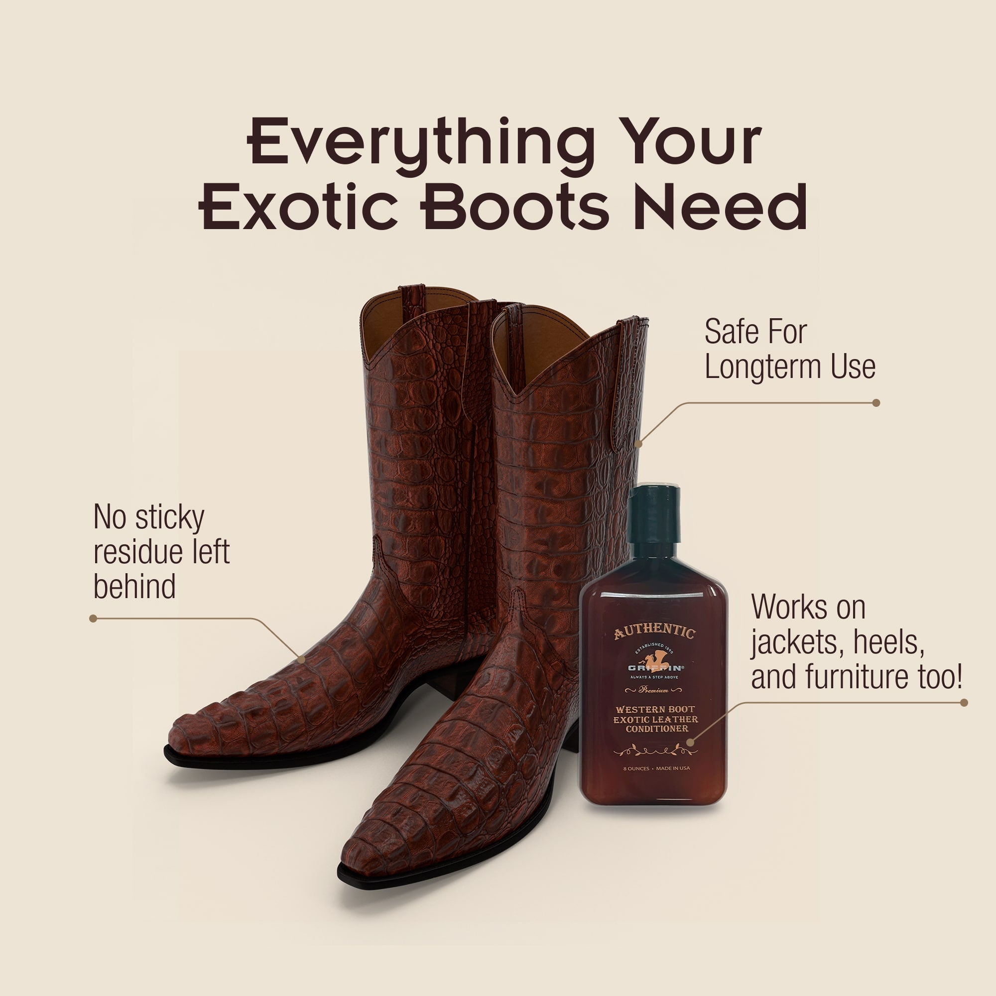 Griffin Boot Care Exotic Leather Conditioner