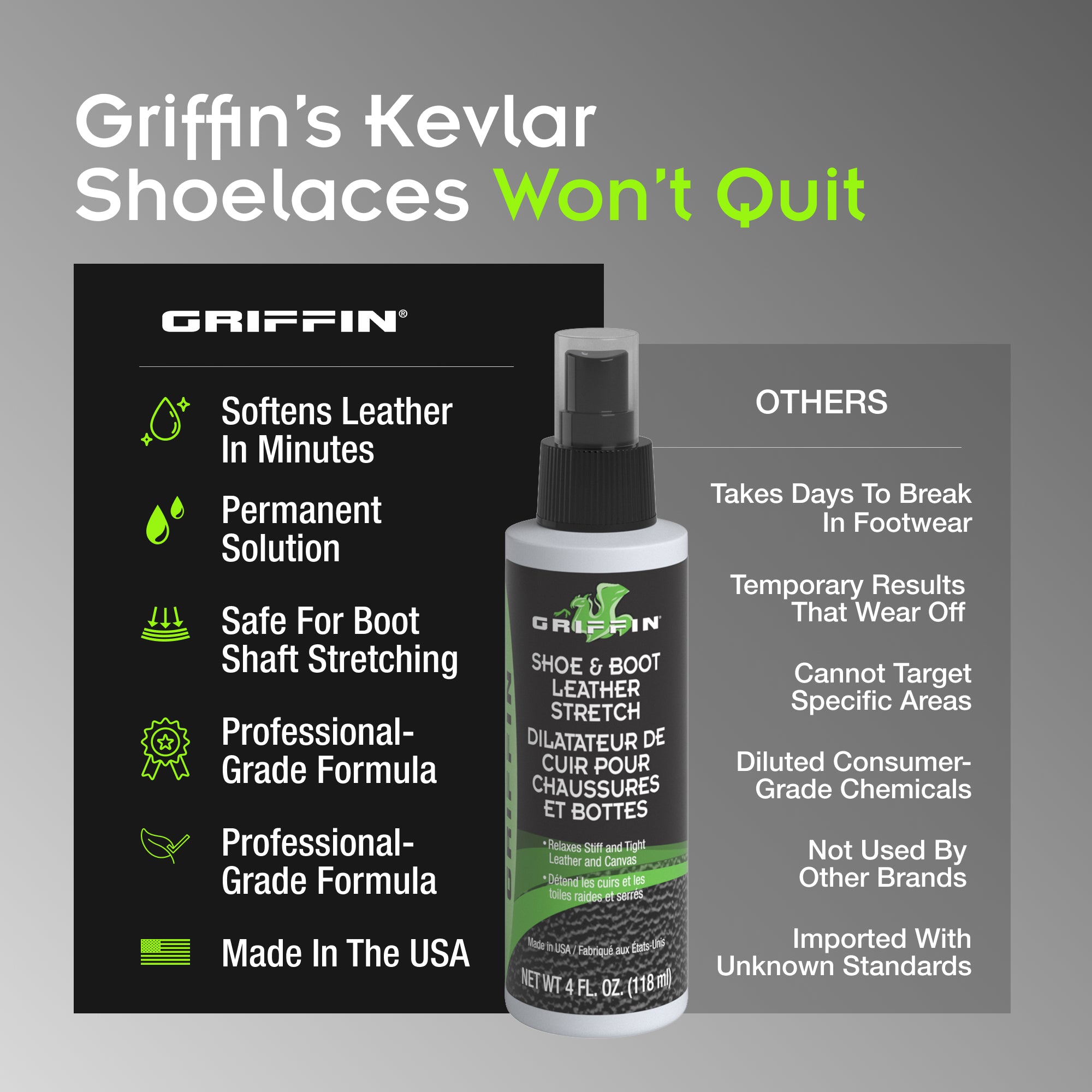 Griffin Shoe & Boot Leather Stretch