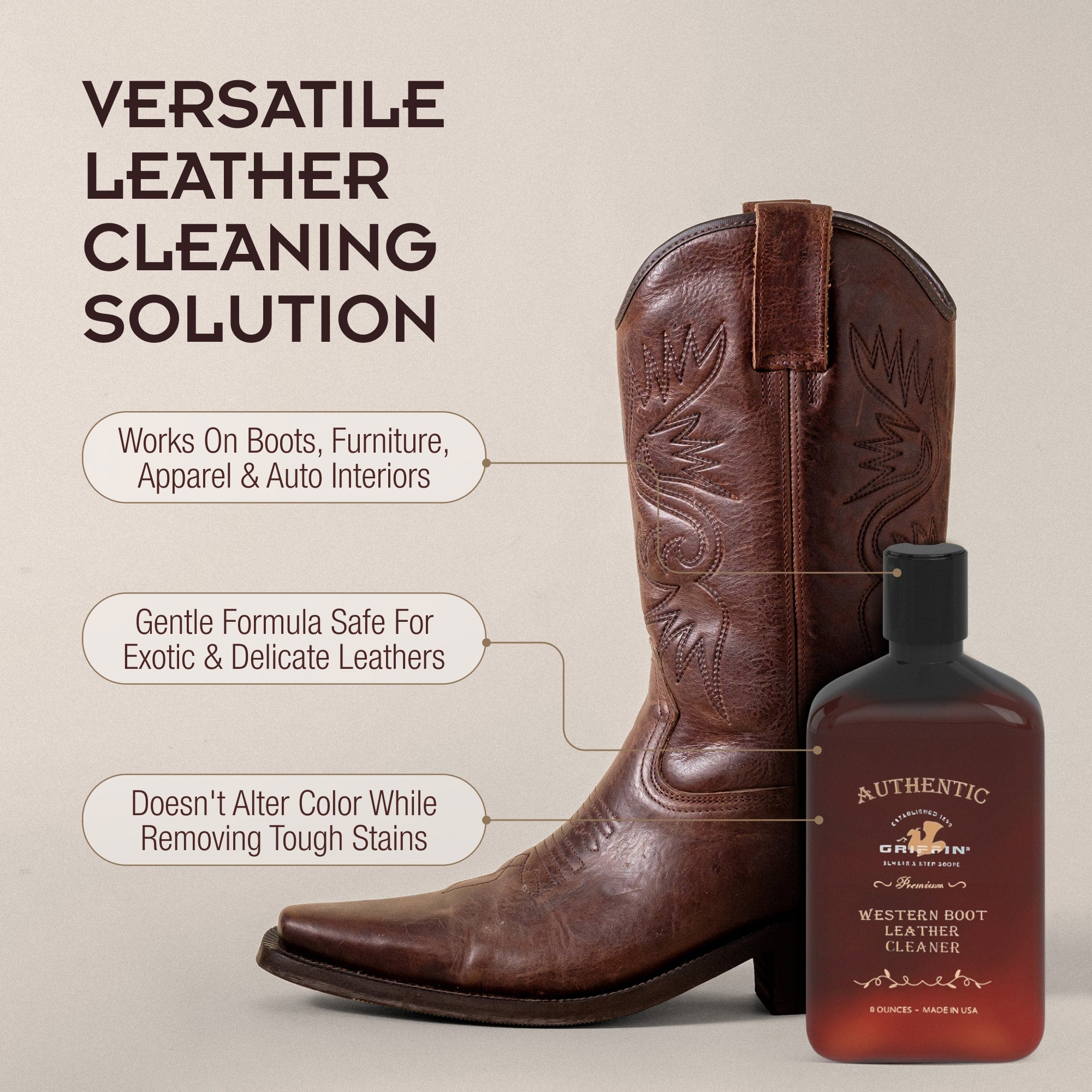 Griffin Boot Care Leather Cleaner