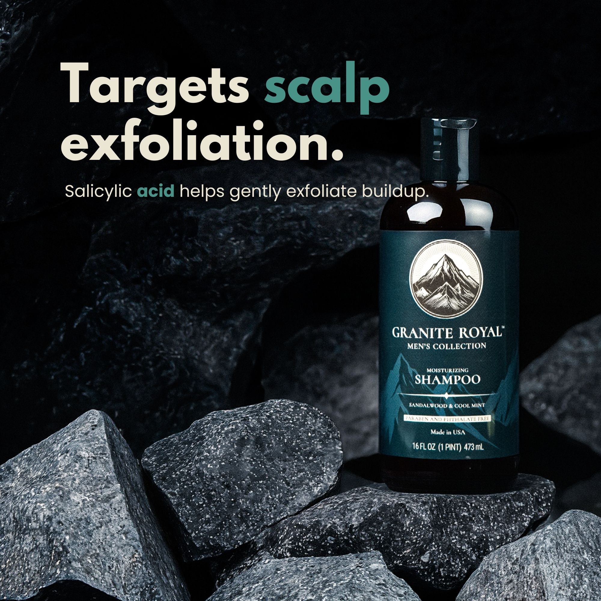 granite royal moisturizing shampoo for men's hair