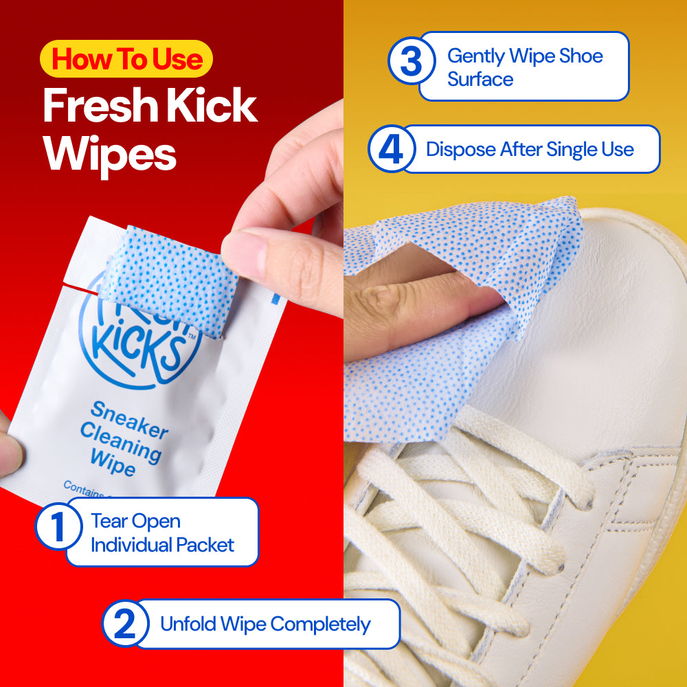 Fresh Kicks Sneaker Wipes (25 Pack)
