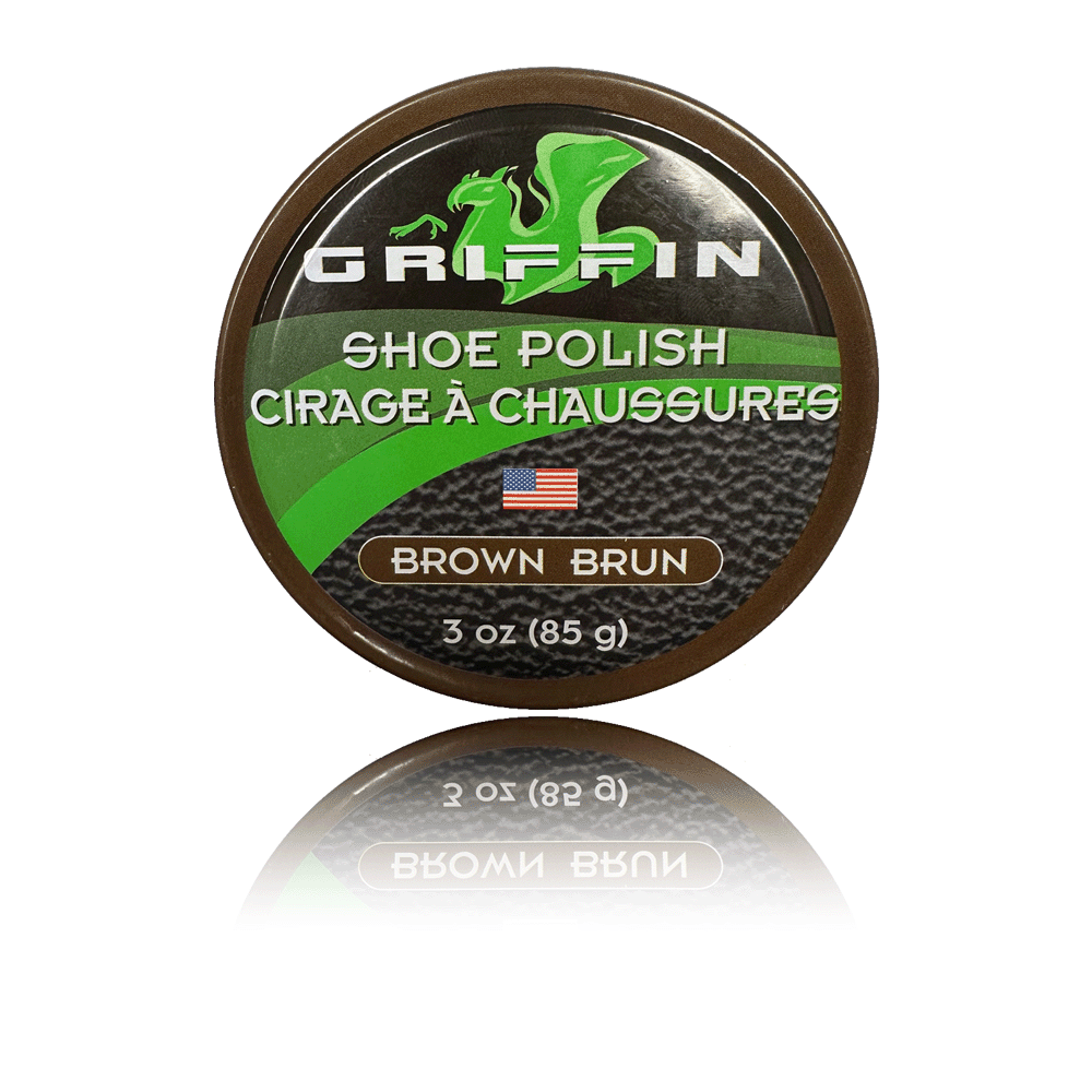 griffin shoe care shoe polish 3 oz brown