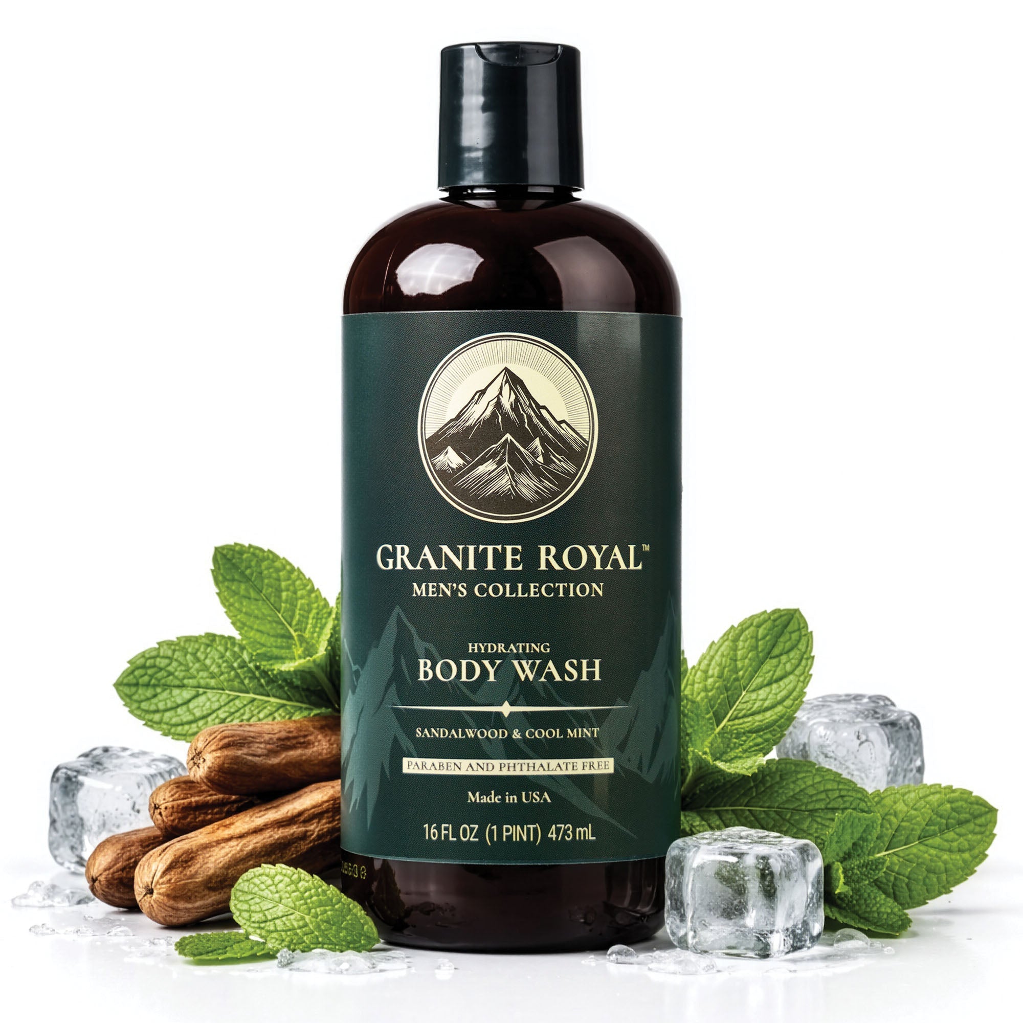 granite royal hydrating body wash for men