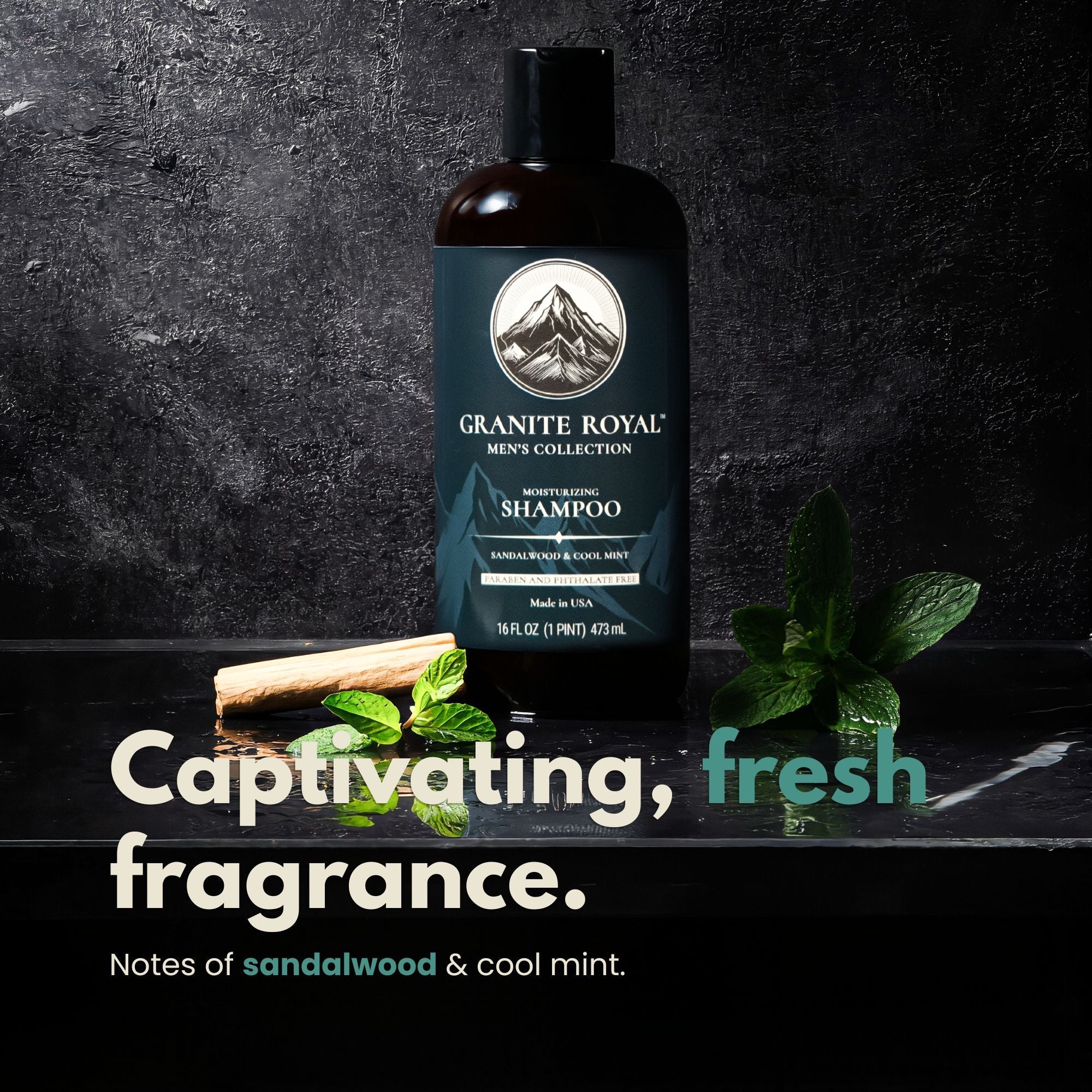 granite royal moisturizing shampoo for men's hair