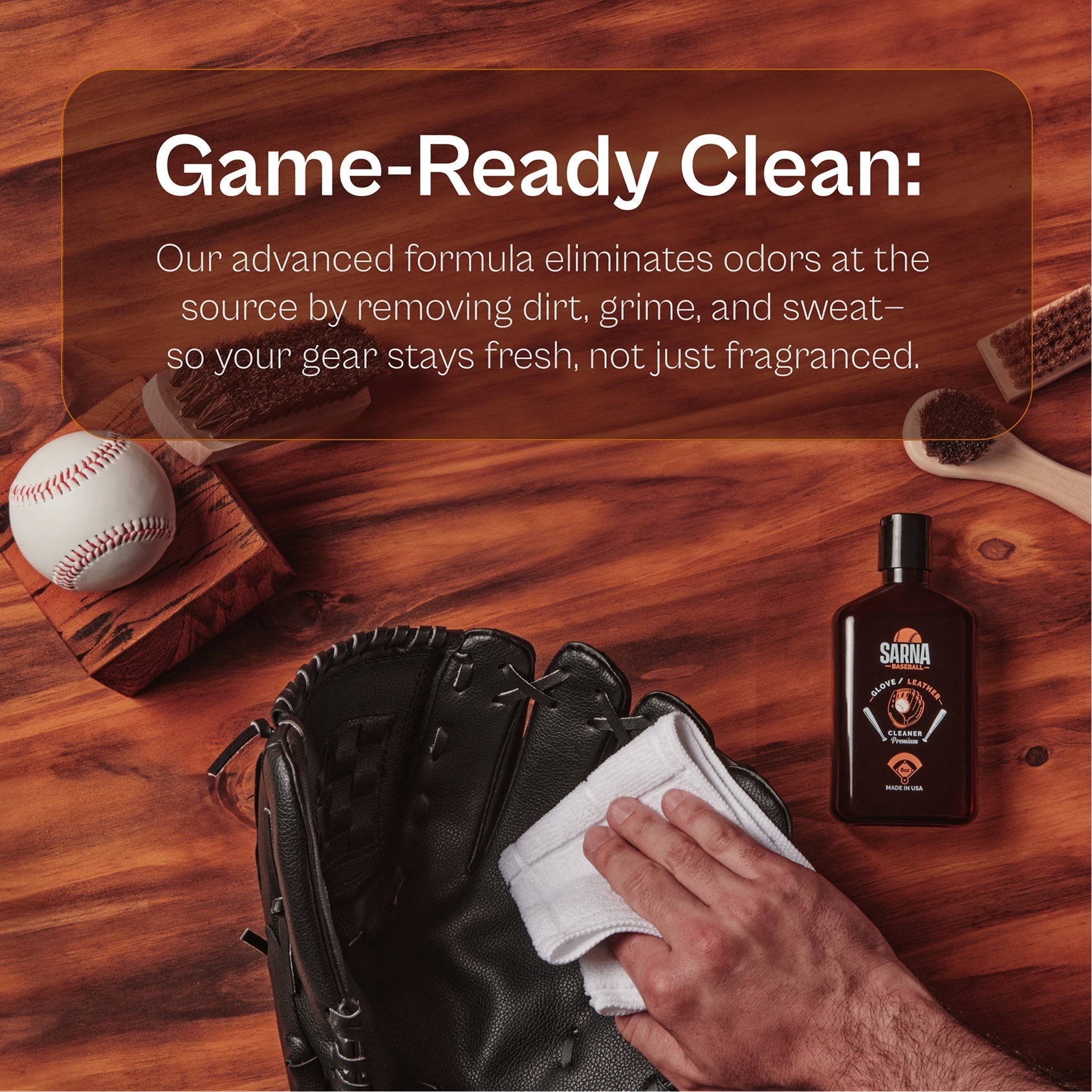 sarna baseball glove cleaner kit