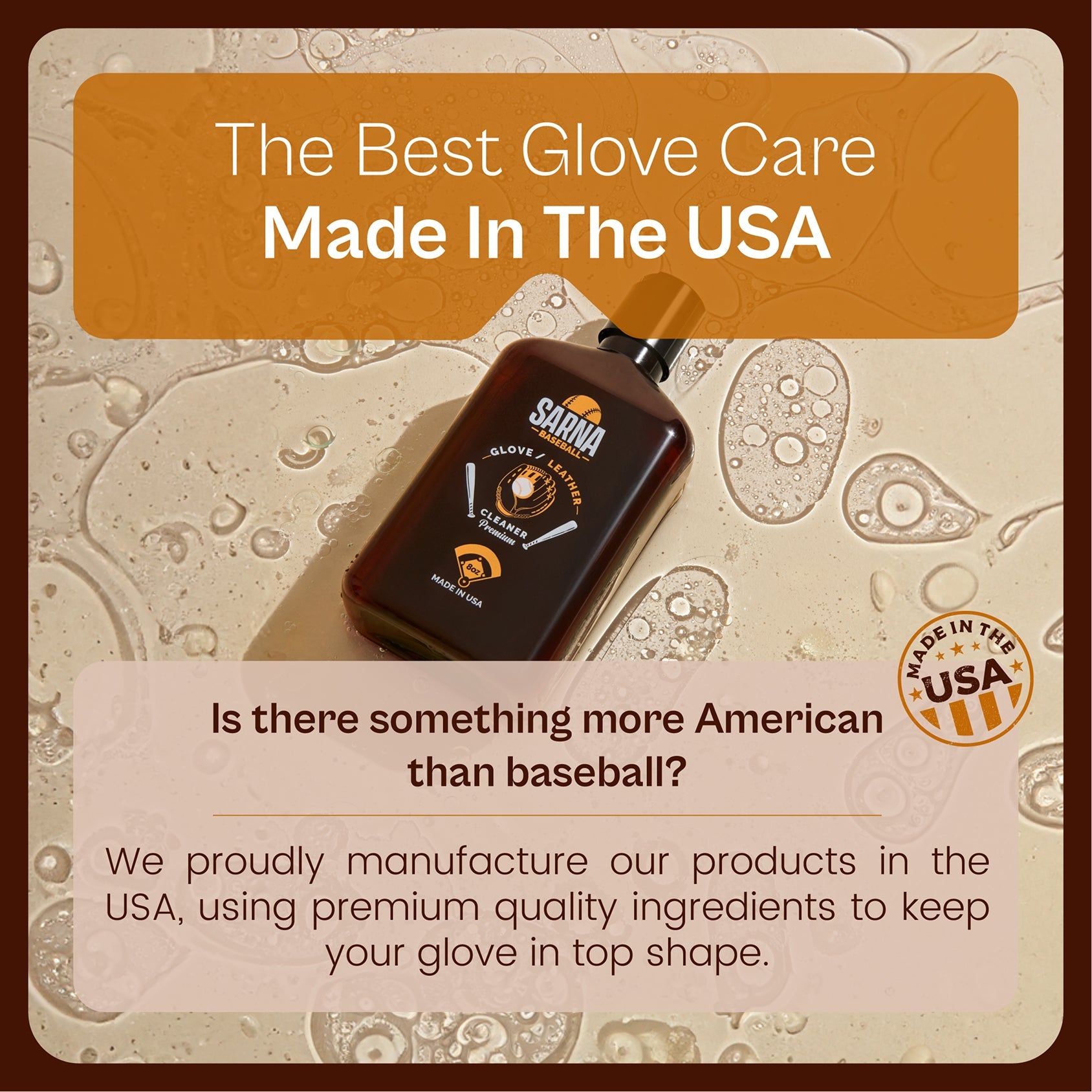 sarna baseball glove cleaner made in the usa