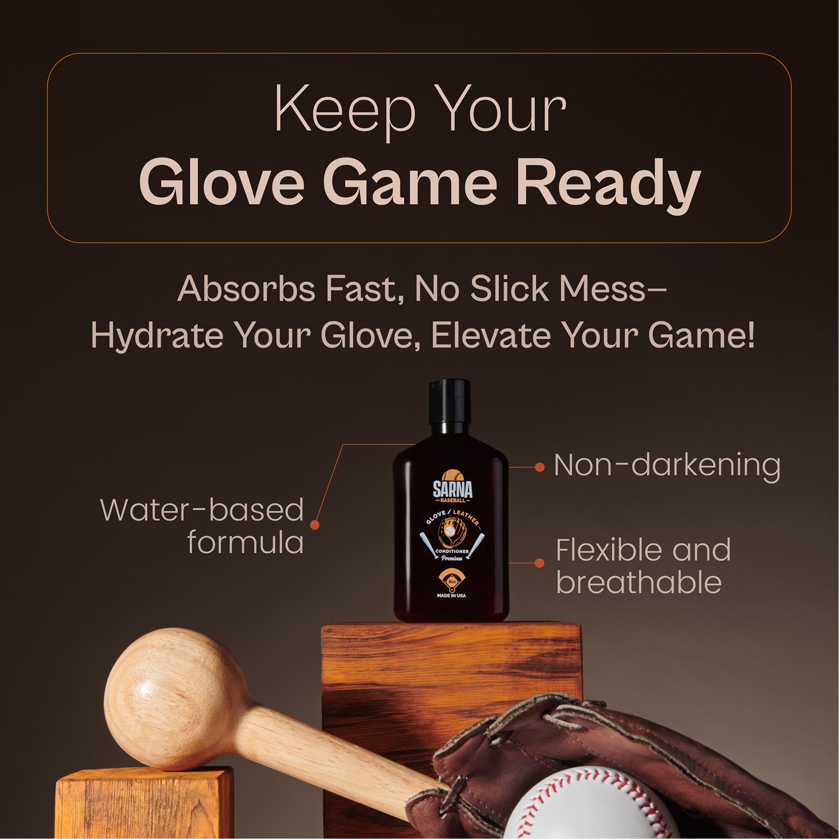Sarna Baseball Glove Leather Conditioner