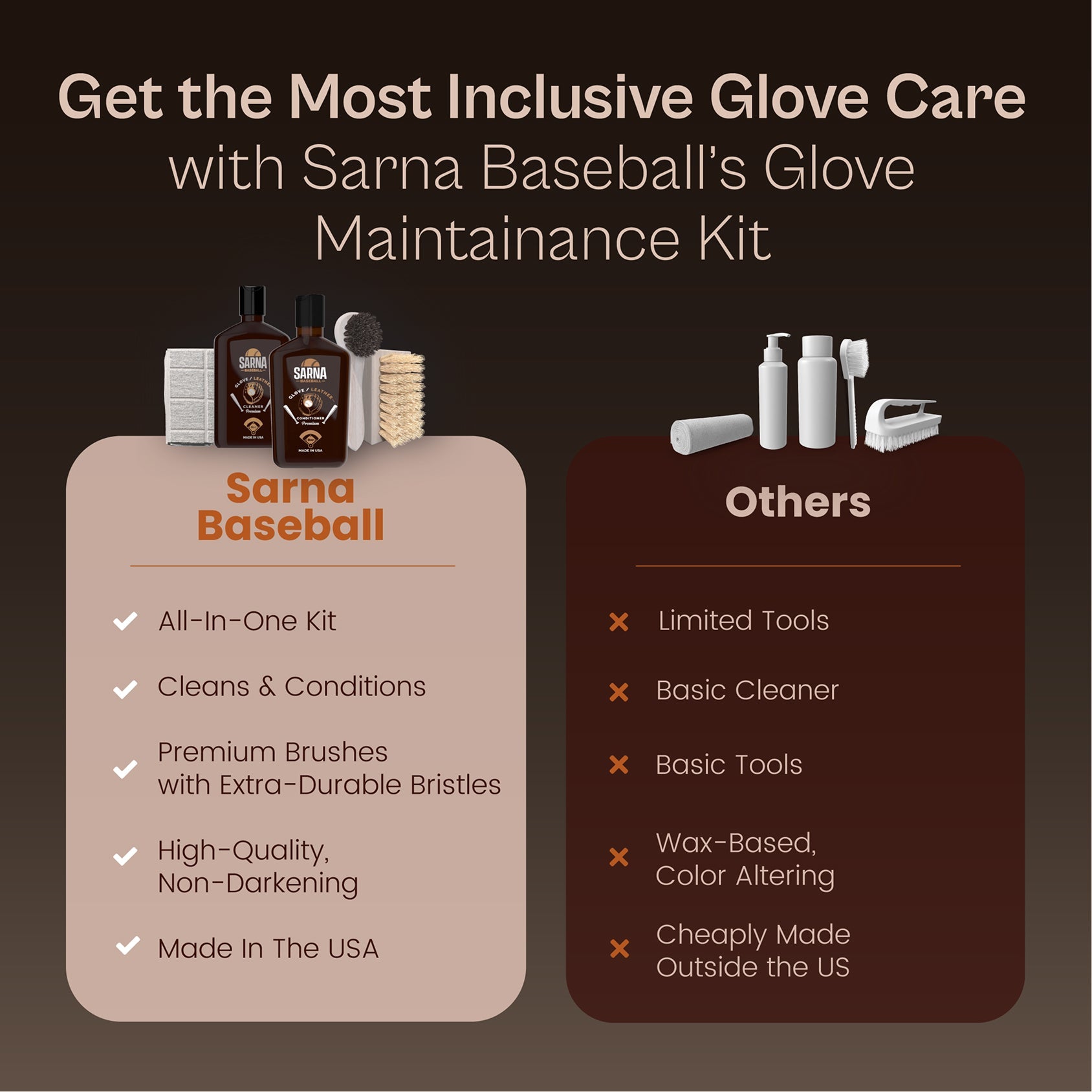 sarna baseball glove maintenance kit