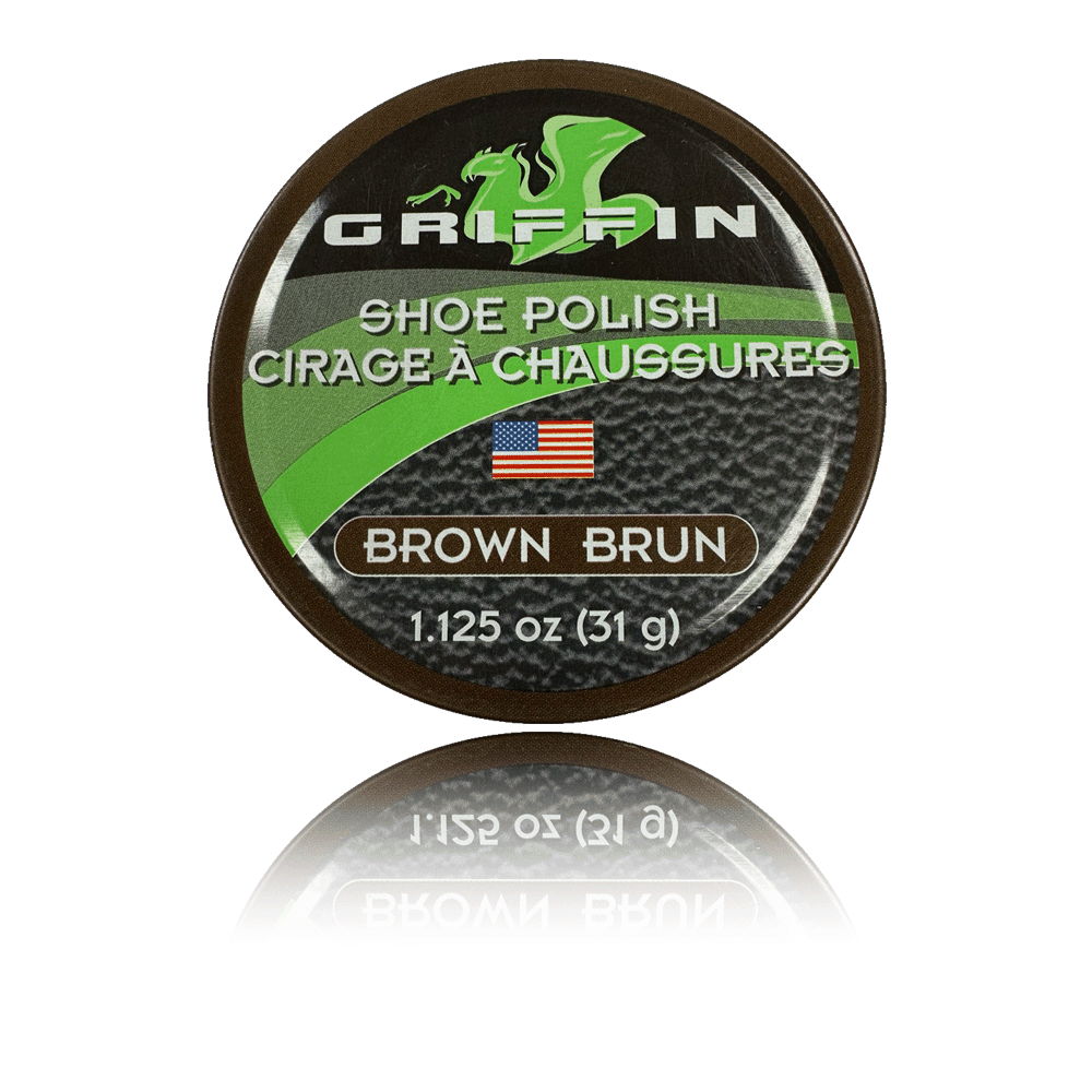 griffin shoe care shoe polish 1.125 oz brown