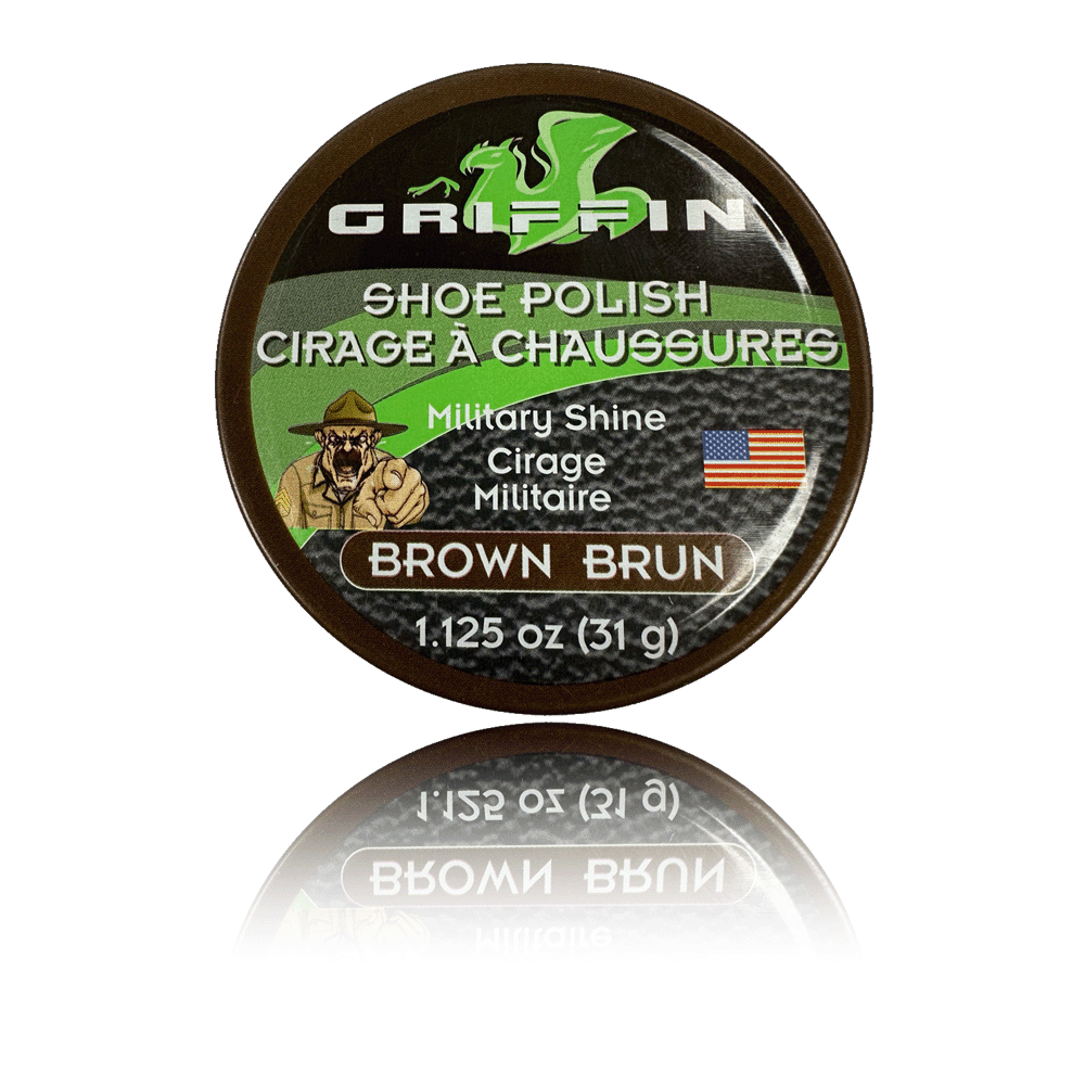 griffin shoe care military shoe polish brown