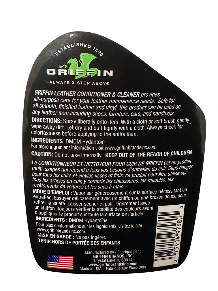 Griffin Shoe Care Leather Créme - Premium Conditioner and Polish Neutral